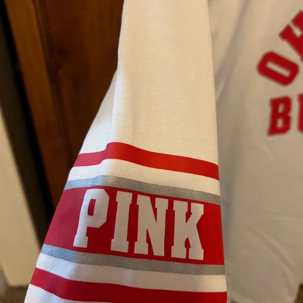 PINK Victoria's Secret Ohio State Buckeyes jersey style - Picture 2 of 3